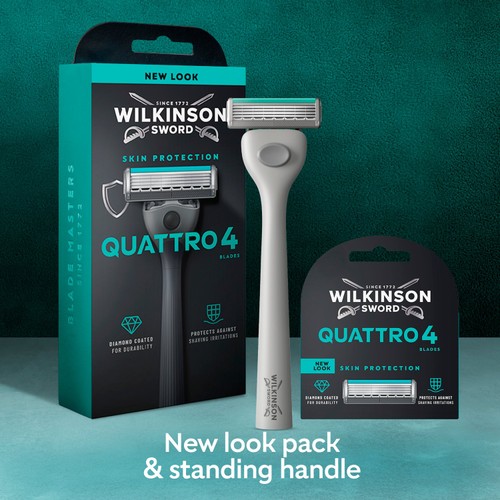 Wilkinson Sword Quattro Men's Razor Blades