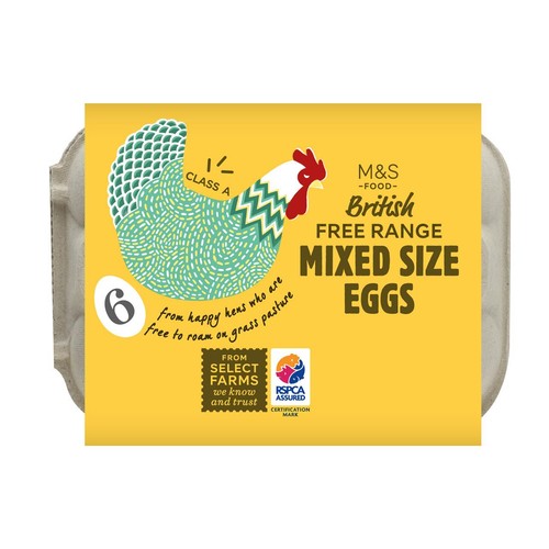 M&S Free Range Mixed Size Eggs