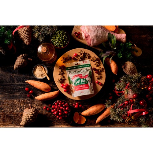 Forthglade Natural Grain-Free Soft Bite Christmas Treats Turkey & Cranberry