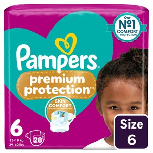 Pampers Premium Protection Size 6, 28 Nappies, Essential Pack