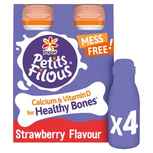 Petits Filous Kids Peach Yoghurt Drink 4 x 100g