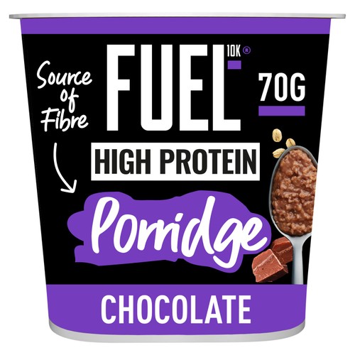 FUEL 10K High Protein Chocolate Porridge Oat Cereal Pot