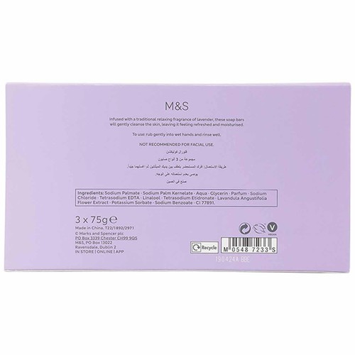 M&S Lavender Soap Trio