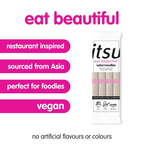 itsu soba noodles serves 4 250g