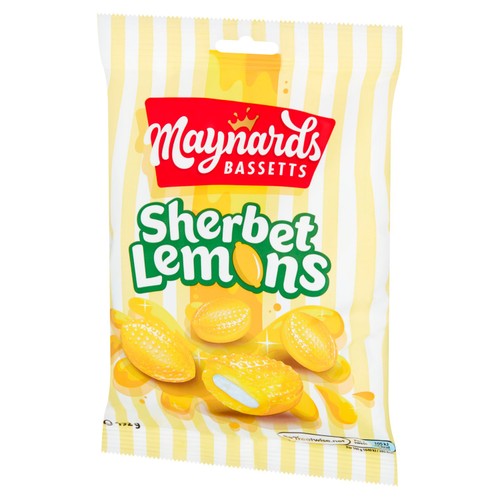Maynards Bassetts Sherbet Lemons Sweets Bag