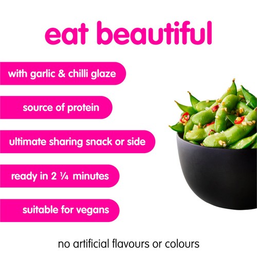 itsu garlic & chilli tumbled edamame