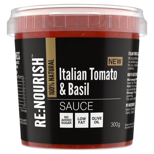 RENOURISH Italian Tomato & Fresh Basil Sauce