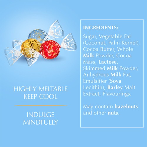 Lindt Lindor Milk & White Assorted Chocolate Truffles Box