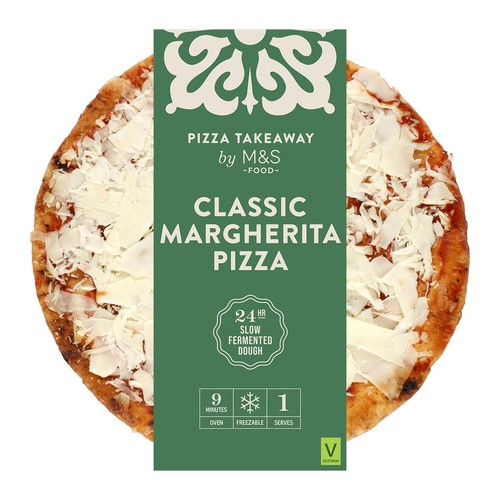 M&S Classic Margherita Woodfired & Stonebaked Pizza