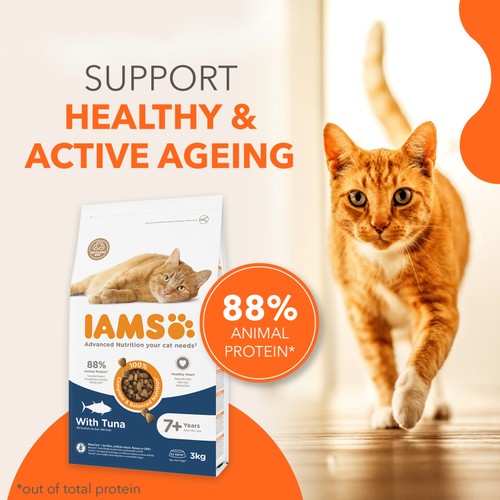 IAMS Senior Dry Cat Food Tuna