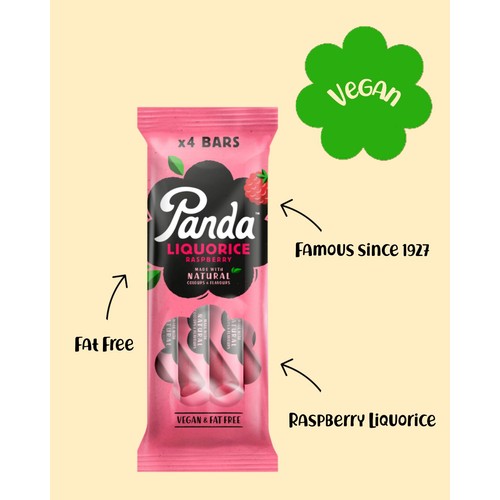 Panda Liquorice Raspberry Bar Multipack