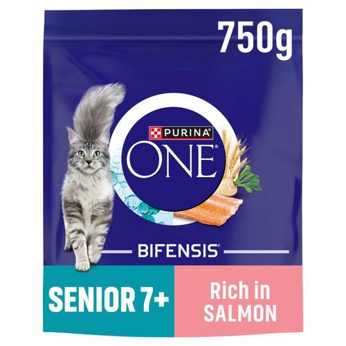 Purina One Senior 7+ Salmon Dry Cat Food