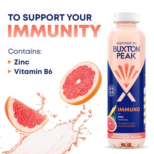 Buxton Peak Immuno Grapefruit & Ginseng Still Vitamin Water