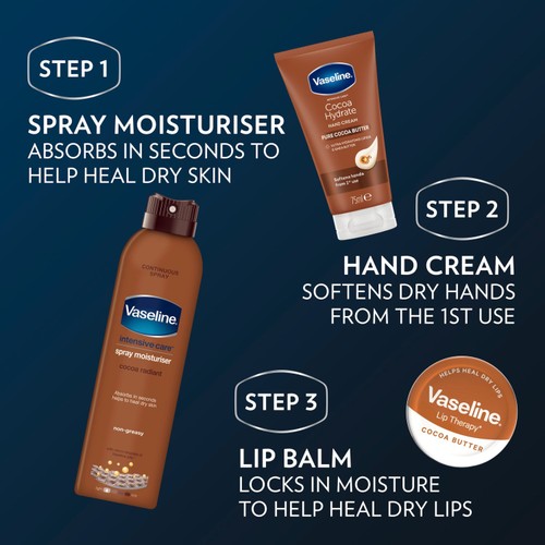 Vaseline Spray & Go Cocoa Body Moisturiser
