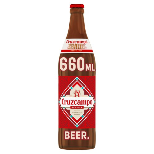 Cruzcampo Lager Beer Single Bottle