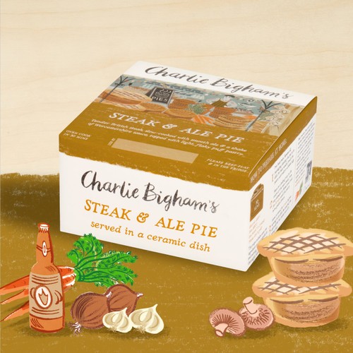 Charlie Bigham's Steak & Ale Ceramic Pie For 1