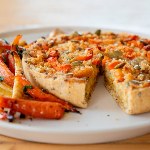 Higgidy Vintage Cheddar & Hot Maple Roasted Winter Vegetable Quiche