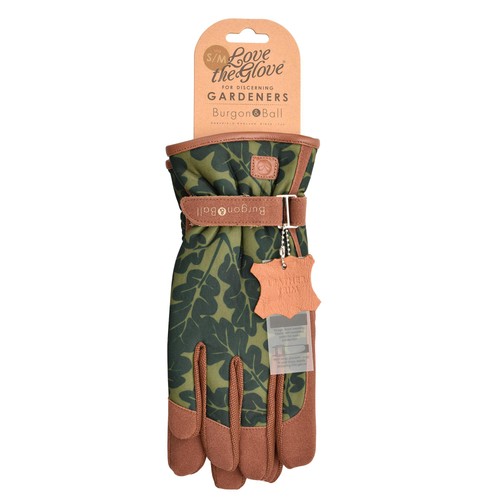 Burgon & Ball Oak Leaf Gloves Moss S/M