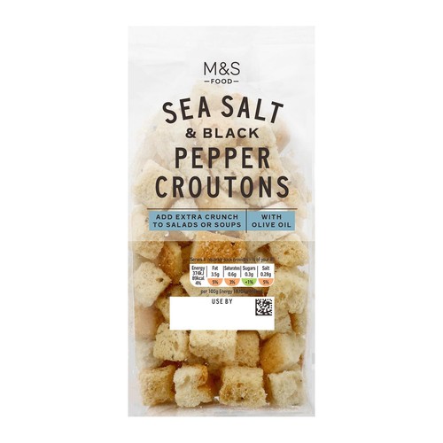 M&S Sea Salt & Black Pepper Croutons
