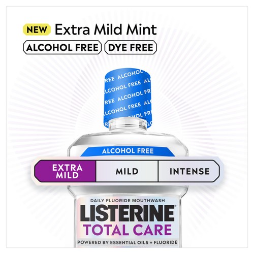 Listerine Total Care Extra Mild Mint Alcohol Free Mouthwash