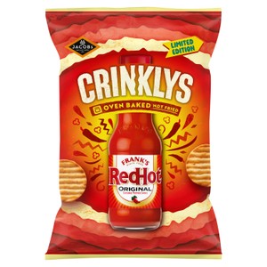 Jacob's Crinklys Big Salt & Vinegar Baked Snacks Share Bag