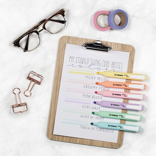STABILO Highlighters swing cool Pastel Wallet of 4