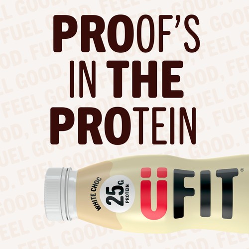 UFIT White Chocolate 25g Protein Milkshake