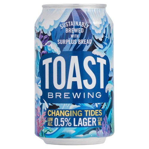 Toast Brewing Changing Tides 0.5% Lager