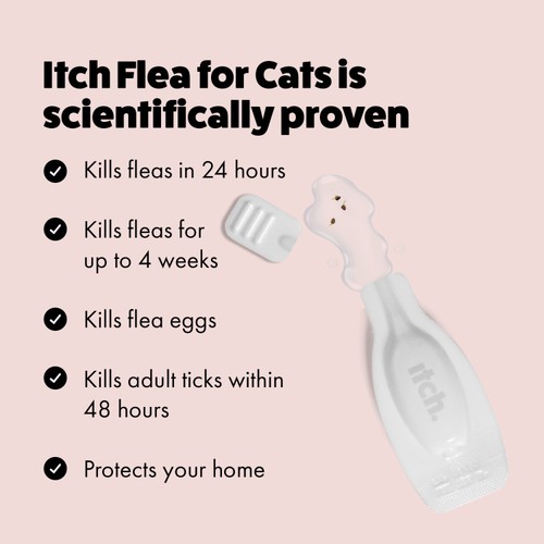 Itch Flea Cat Spot-On Flea & Tick treatment (1kg+)
