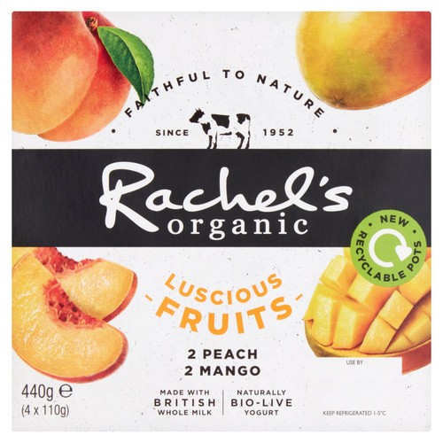 Rachel's Organic Luscious Fruits Peach & Mango