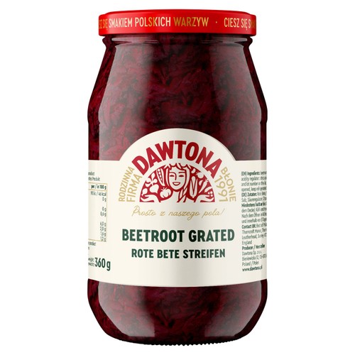 Dawtona Grated Beetroot