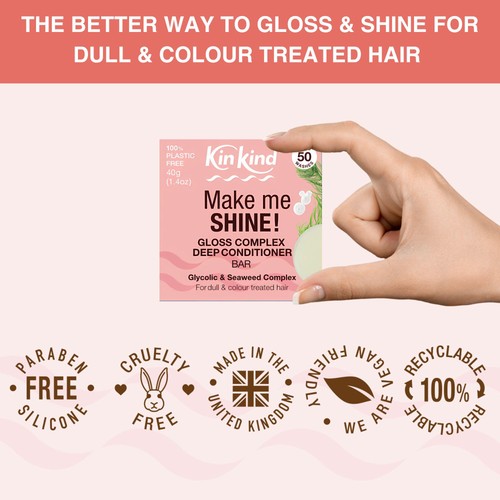 KinKind Make Me SHINE! Solid Conditioner Bar