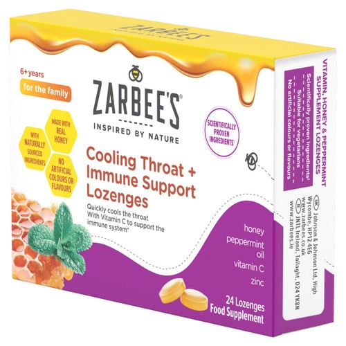 Zarbee's Cooling Throat and Immune Support Lozenge