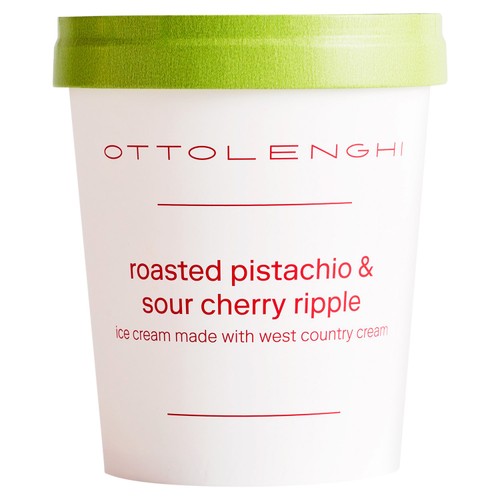 Ottolenghi Roasted Pistachio & Sour Cherry Ripple Ice Cream