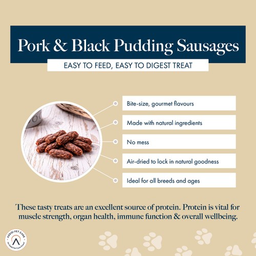 Hollings Bite-Size Gourmet Sausages Pork & Black Pudding