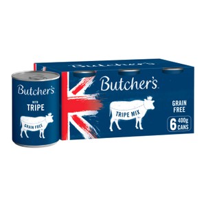 Butcher's Tripe Wet Dog Food Tins 6 x 400g