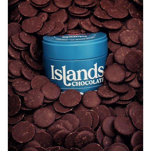 Islands Chocolate 75% Dark Chocolate Button Tin