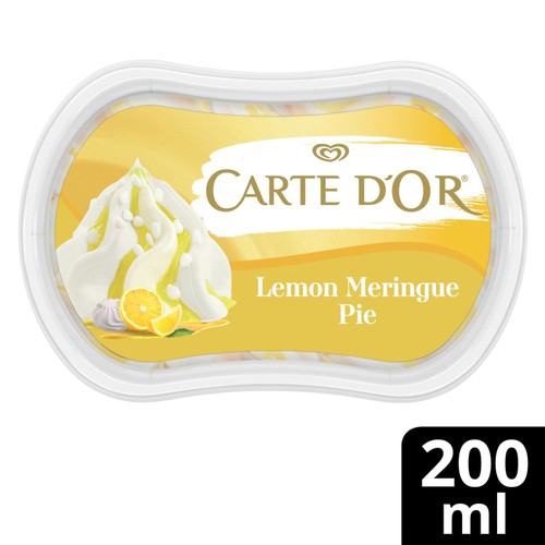 Carte D'Or Mini Indulgence Lemon Meringue Pie Ice Cream Tub Dessert
