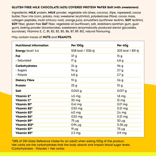 Nick's Protein Wafer Orange