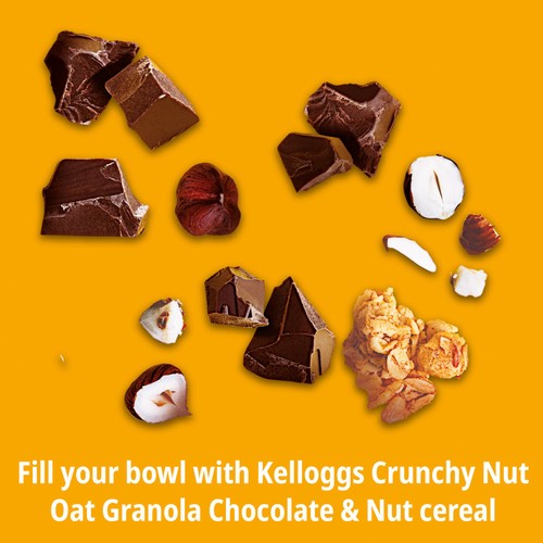 Kellogg's Crunchy Nut Hazelnut & Chocolate Breakfast Granola 