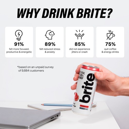 Brite Natural Focus, Energy Blood Orange