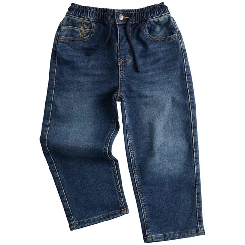 M&S Boys Cotton Rich Comfort Waist Jeans, 4-5 Years, Dark Denim