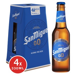 San Miguel Spanish Gluten-Free Lager Beer Bottles