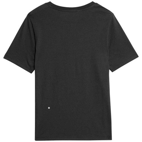M&S Womens Pure Cotton Everyday Fit T-Shirt, Size 14, Black