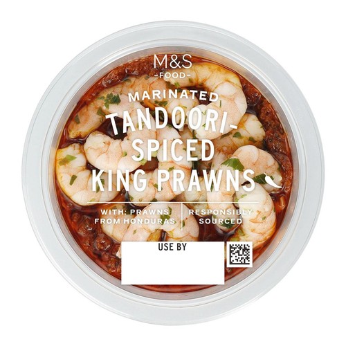 M&S Marinated Tandoori-Spiced King Prawns