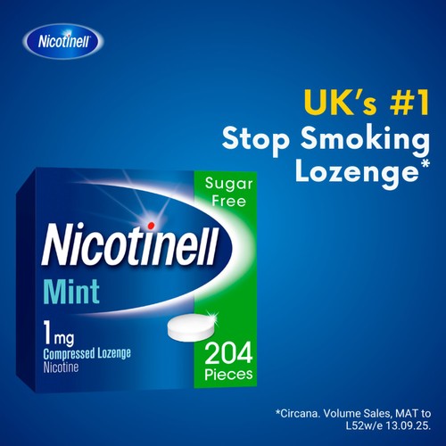Nicotinell Nicotene Lozenge Stop Smoking Mint 1mg Sugar Free
