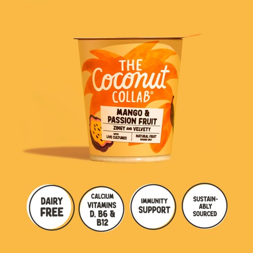 The Coconut Collab Mango & Passionfruit Coconut Yoghurt 