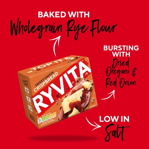Ryvita Crispbread Sweet Onion Crackers
