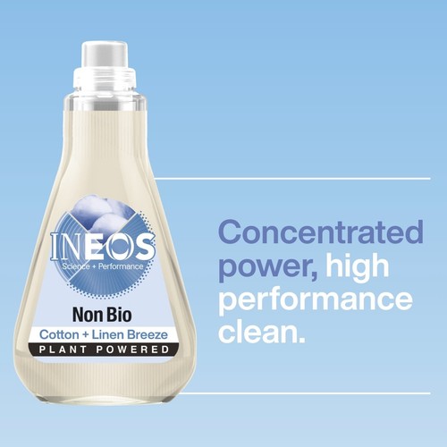 INEOS Non Bio Laundry Liquid Detergent Cotton + Linen Breeze 33 Washes 
