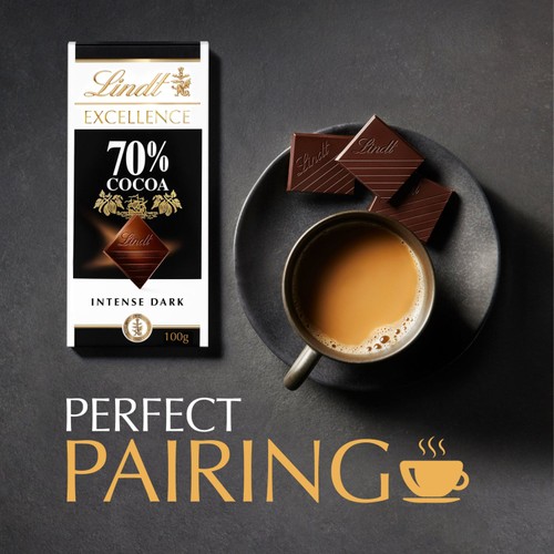 Lindt Excellence 70% Cocoa Dark Chocolate Bar